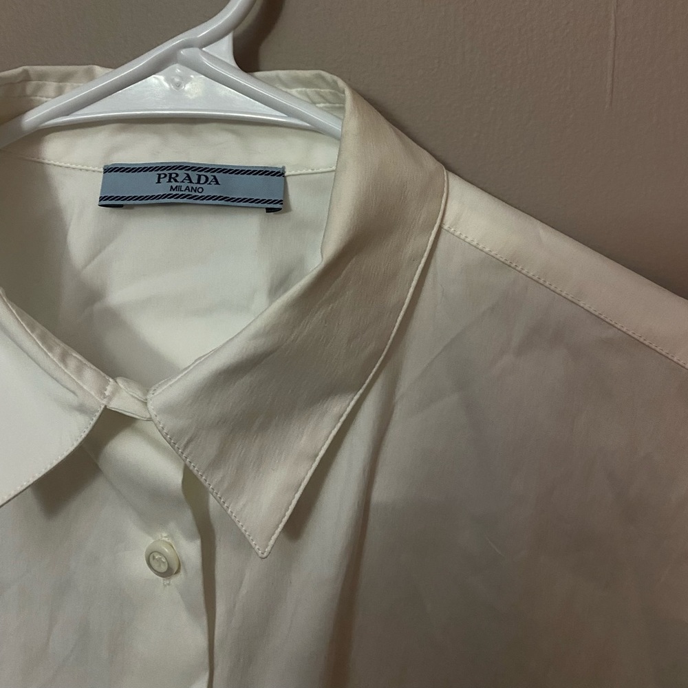 Prada Button Down Long Sleeve Top - image 3